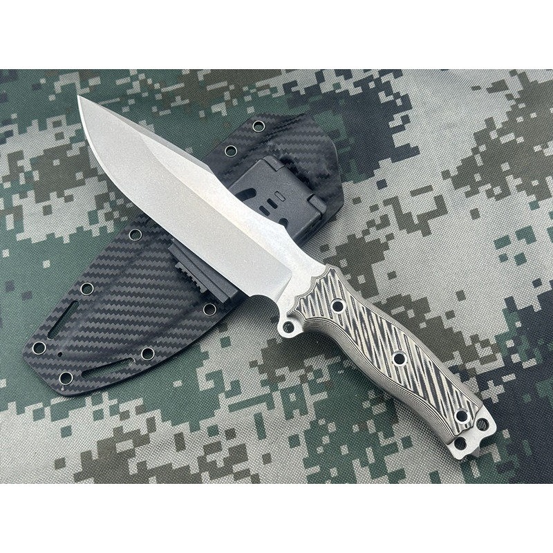 Knife Hunting Fixed Blade - MB10 AUS-10 Steel Outdoor Camping Survival
