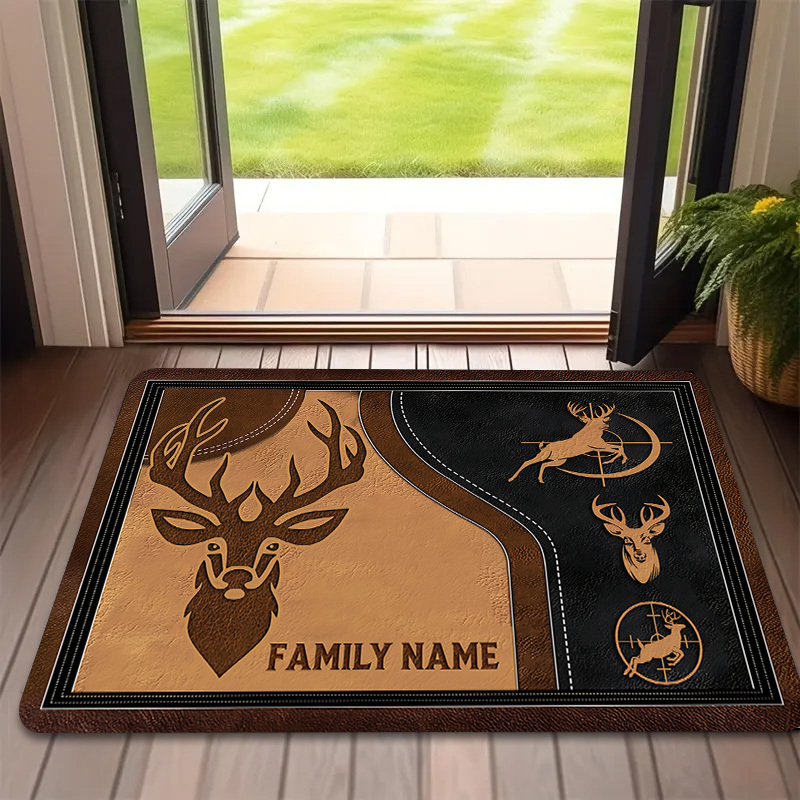 VIKAMA  Elk Skull Totem Huntin - đánh giá và giá Hunting Outdoor Rug