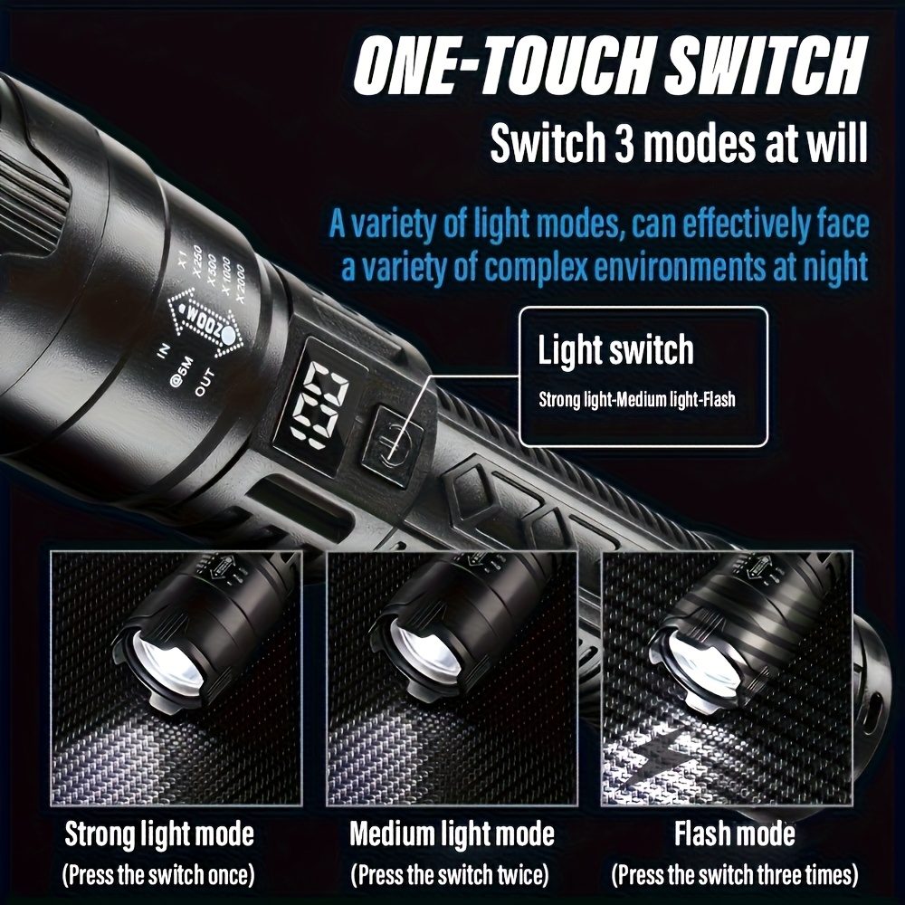 High Strong Power Led Flashlig - đánh giá và giá Tactical Flashlight Rechargeable
