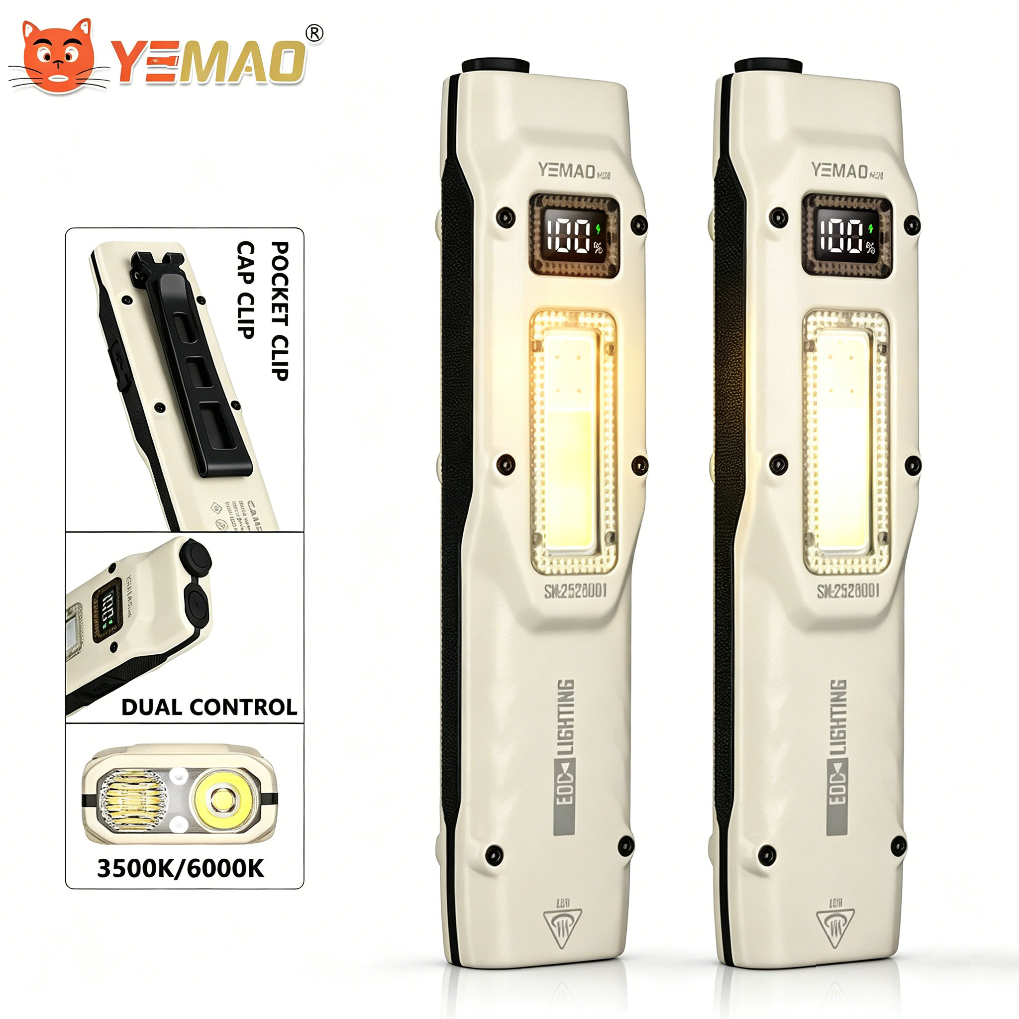 Portable 880LM YEMAO M28 Ultra - đánh giá và giá Tactical Flashlight Rechargeable