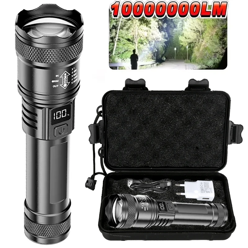 TY-908M Led Flashlight 2000LM  - đánh giá và giá Tactical Flashlight Rechargeable