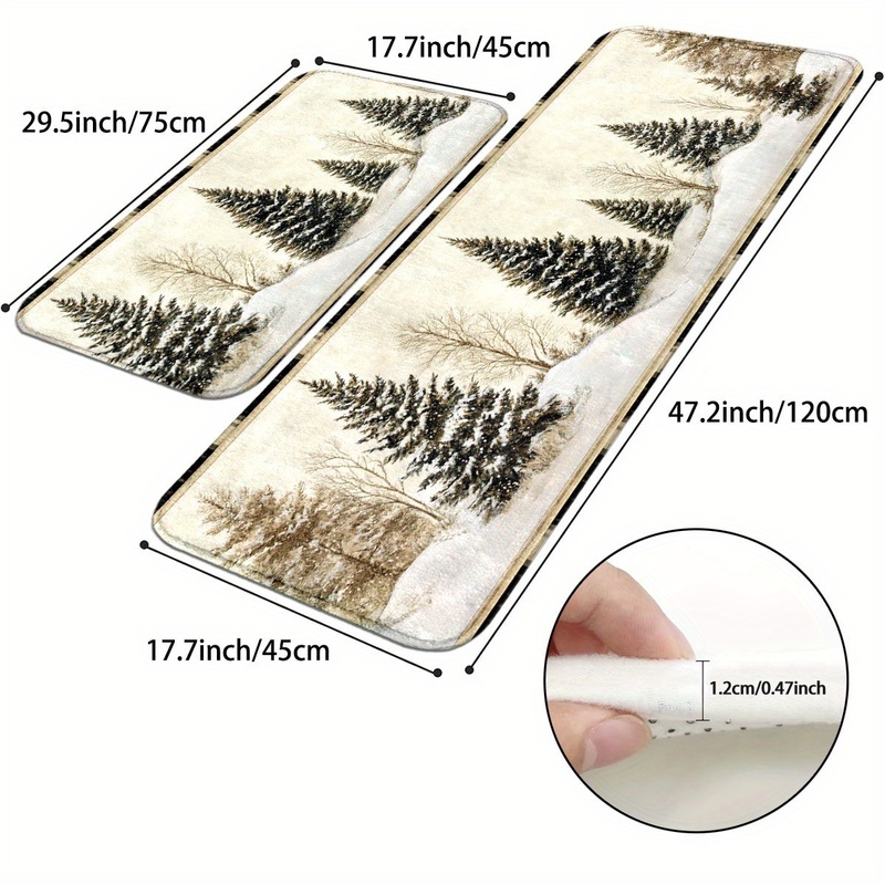 VIKAMA Christmas Carpet Winter - đánh giá và giá Hunting Outdoor Rug