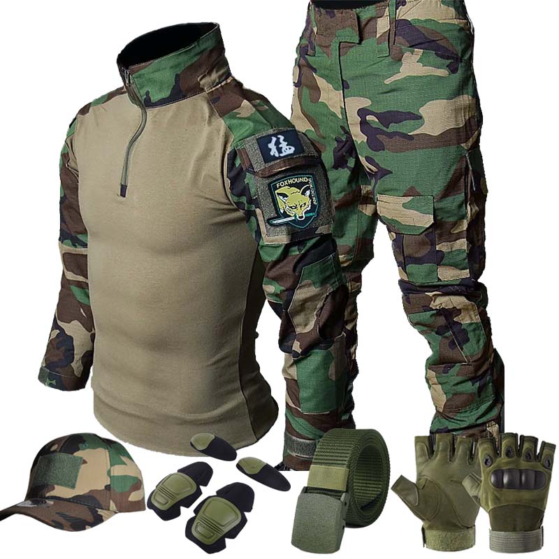 Tactical Cargo Uniform Jungle  - đánh giá và giá Hunting Outdoor Shirts