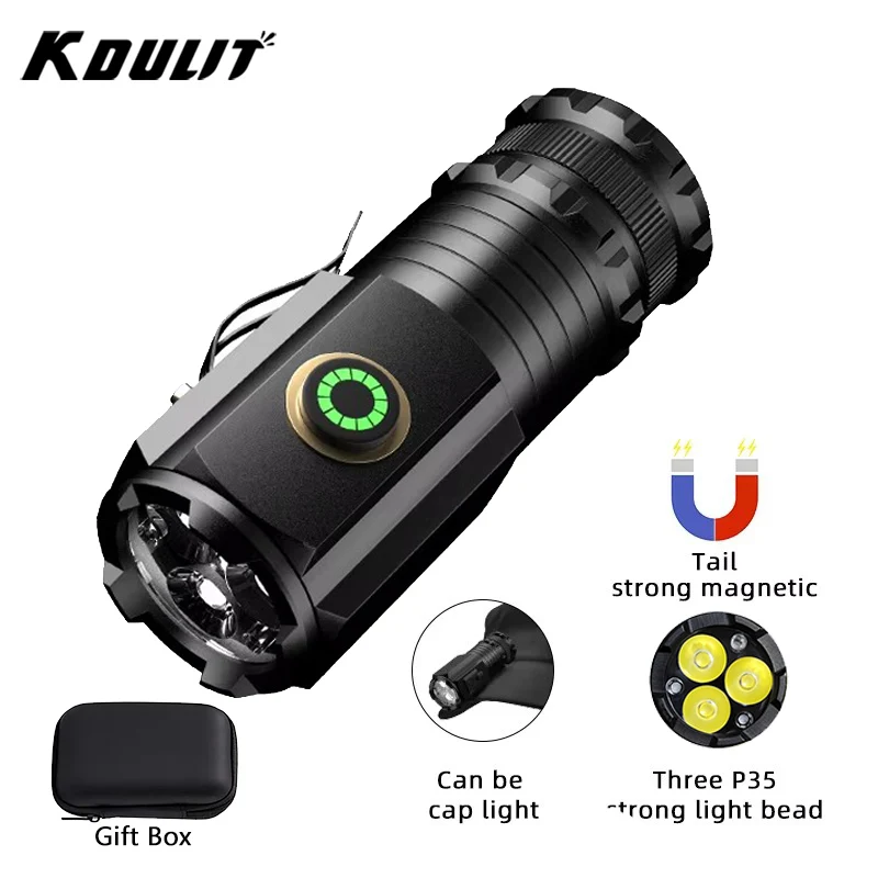 Powerful Mini LED Flashlight S - đánh giá và giá Tactical Flashlight Rechargeable
