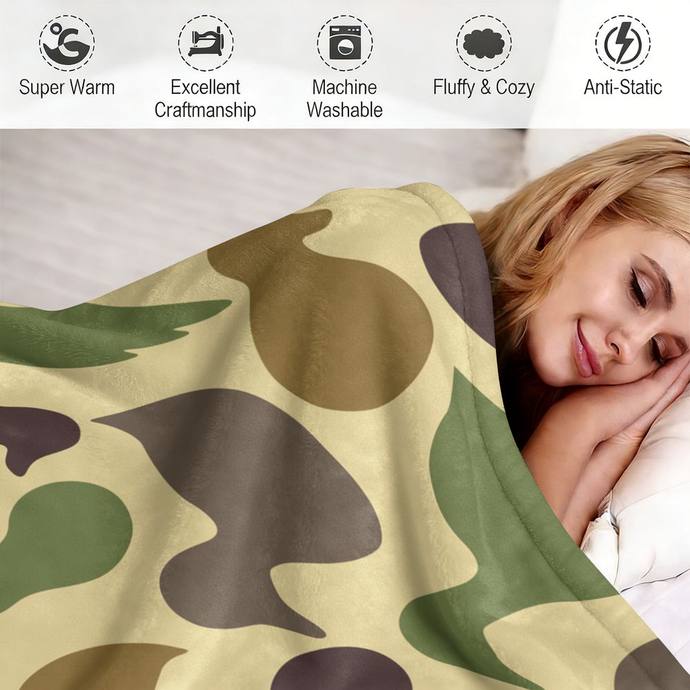 Duck Pattern Flannel Blanket S - đánh giá và giá Hunting Outdoor Rug