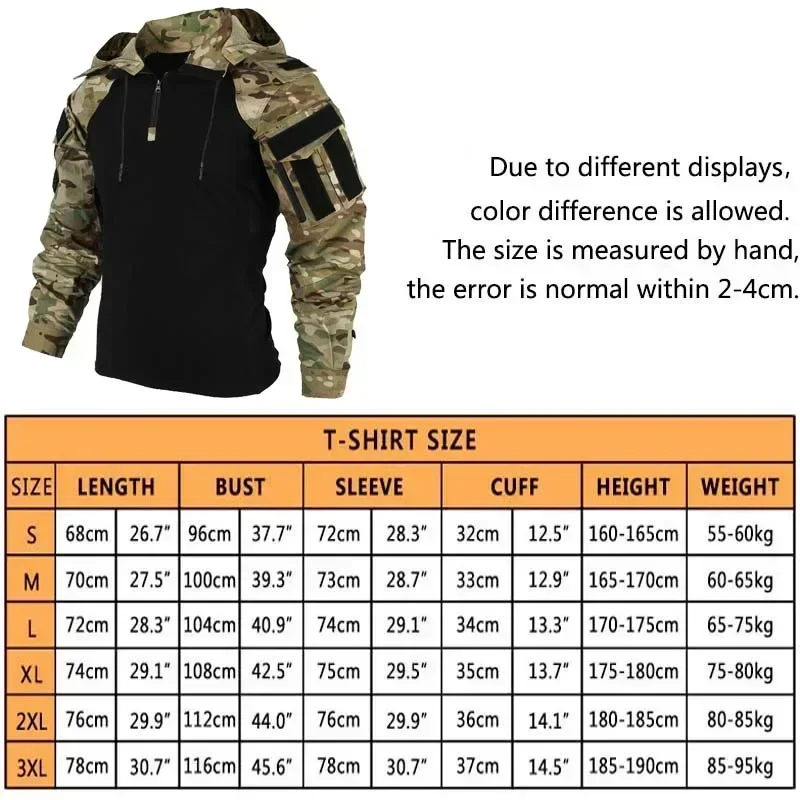 Men's T-shirts 1/4 Zip Long Sl - đánh giá và giá Hunting Outdoor Shirts
