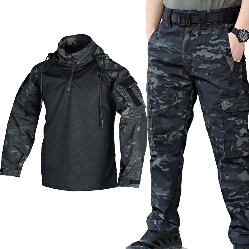 Men's CP Camo Tactical Combat  - đánh giá và giá Hunting Outdoor Shirts