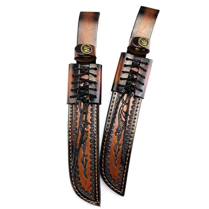 Genuine Cowhide Fixed Blade Kn - đánh giá và giá Knife Hunting Fixed Blade