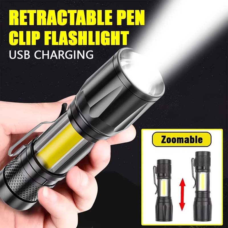 Portable COB+LED Camping Light - đánh giá và giá Tactical Flashlight Rechargeable