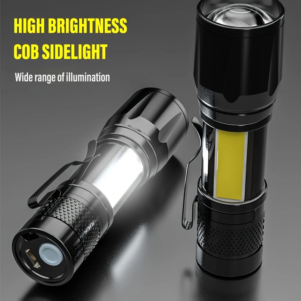Portable COB+LED Camping Light - đánh giá và giá Tactical Flashlight Rechargeable