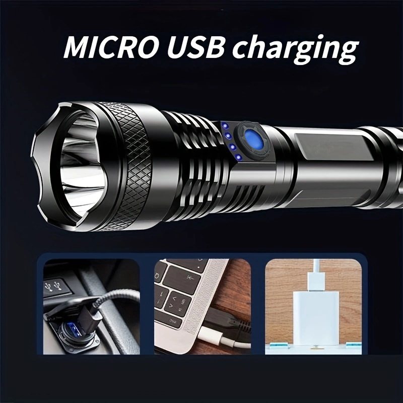 Super Bright LED Flashlight,10 - đánh giá và giá Tactical Flashlight Rechargeable
