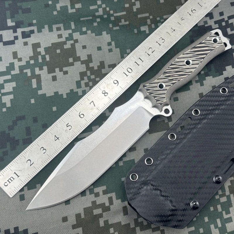 MB10 AUS-10 Steel Outdoor Camp - đánh giá và giá Knife Hunting Fixed Blade