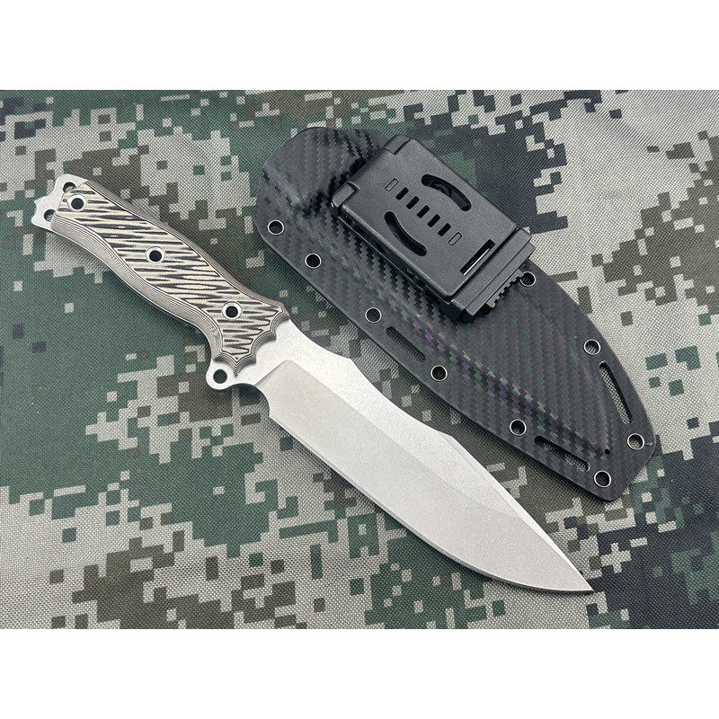 MB10 AUS-10 Steel Outdoor Camp - đánh giá và giá Knife Hunting Fixed Blade