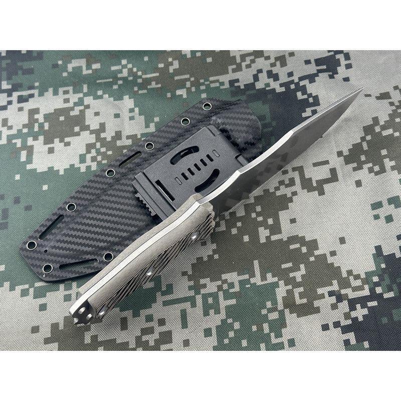 MB10 AUS-10 Steel Outdoor Camp - đánh giá và giá Knife Hunting Fixed Blade