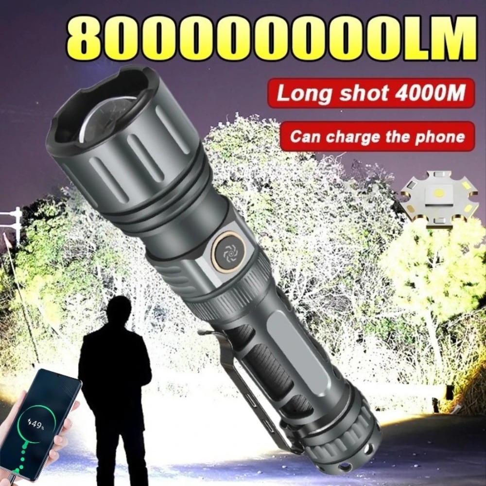 Super Bright Flashlight Portab - đánh giá và giá Tactical Flashlight Rechargeable