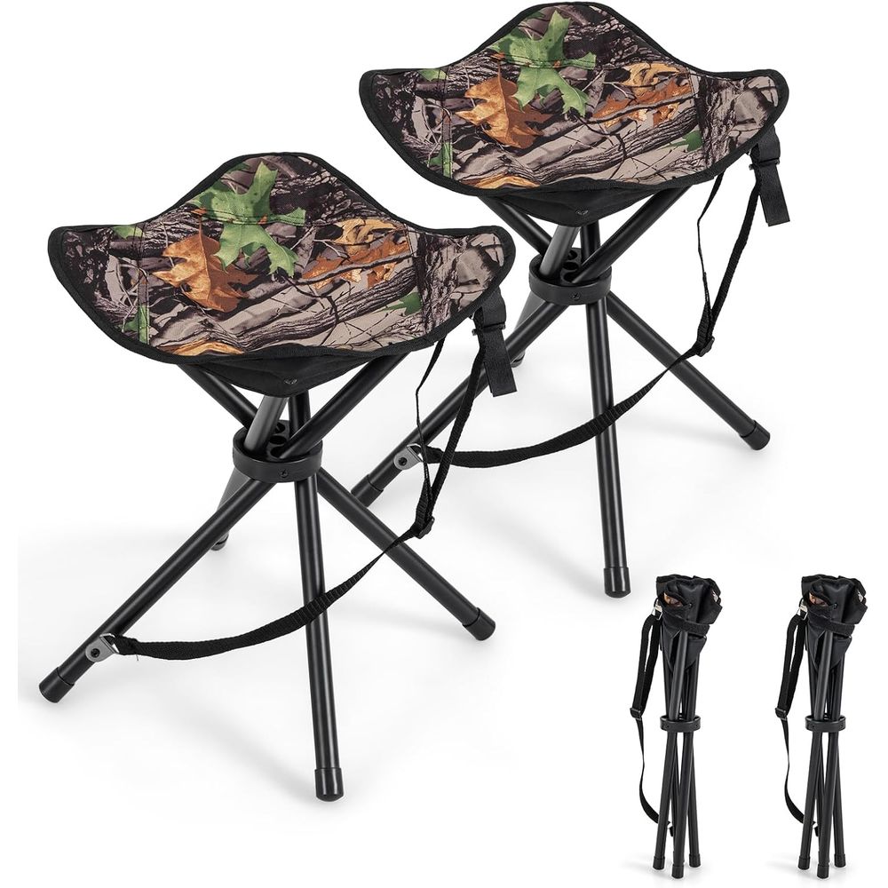 2 Pack Portable Tripod Lightwe - đánh giá và giá Hunting And Fishing Outdoor Chairs