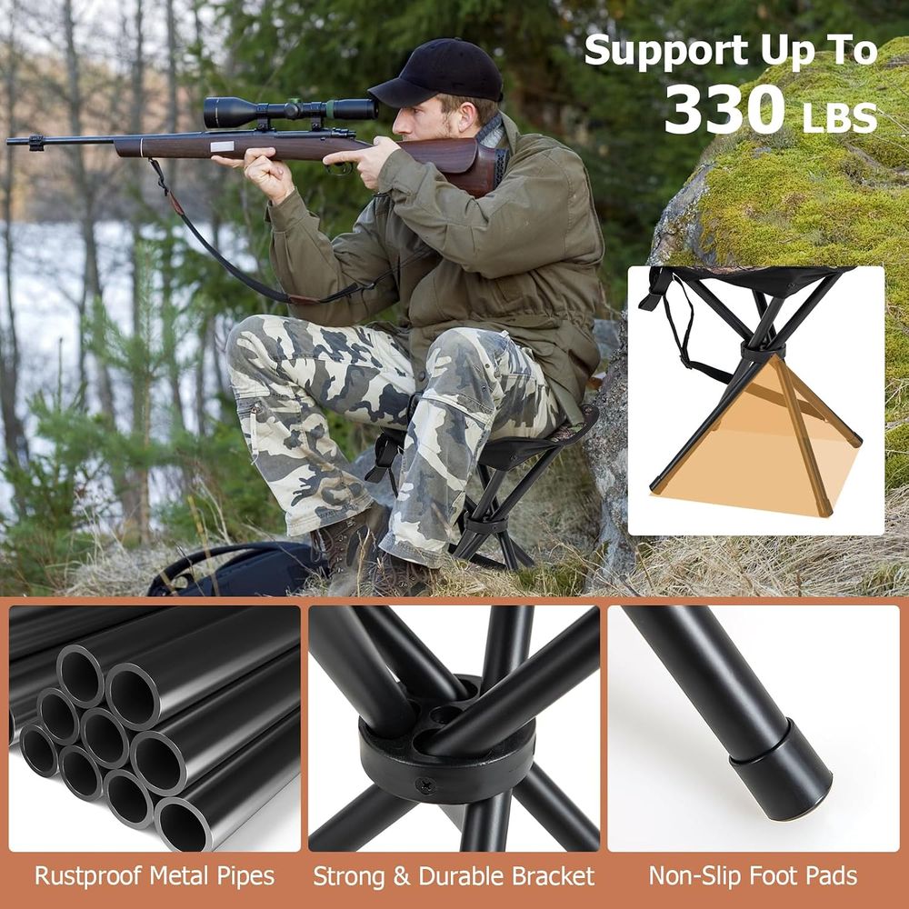 2 Pack Portable Tripod Lightwe - đánh giá và giá Hunting And Fishing Outdoor Chairs