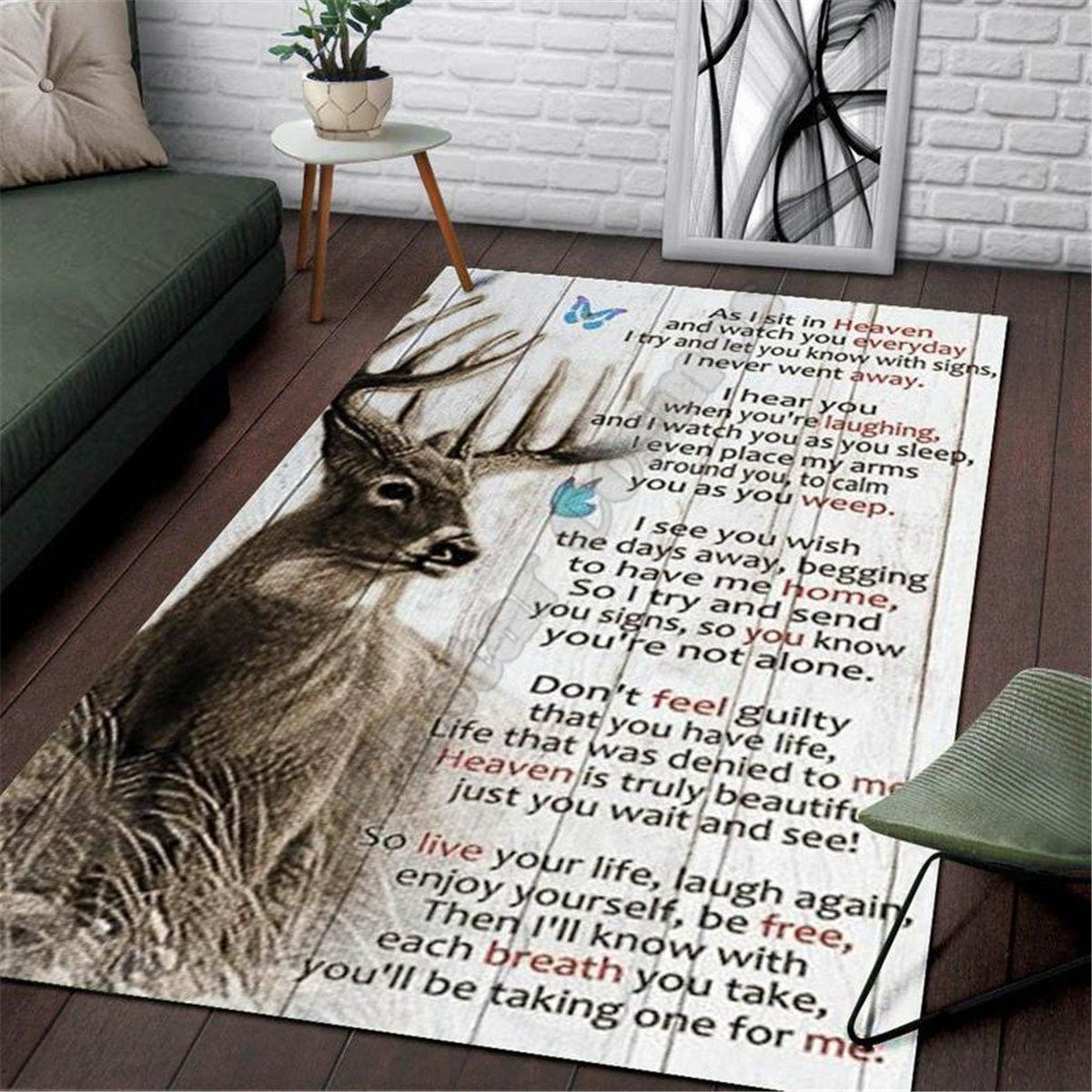 Deer Hunting Area Rug 3d print - đánh giá và giá Hunting Outdoor Rug