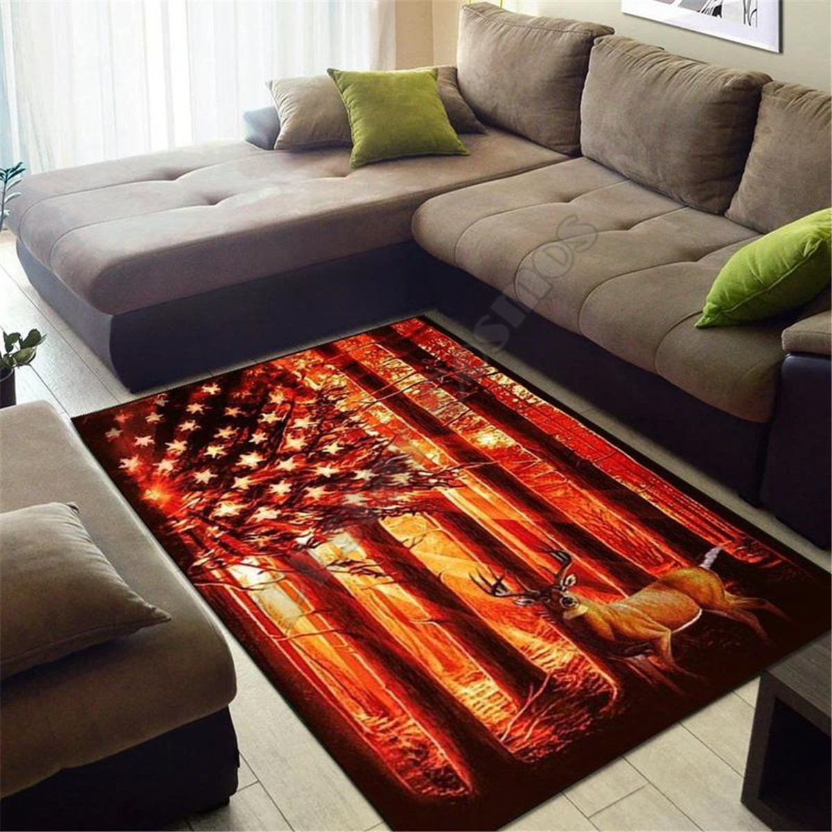 Deer Hunting Area Rug 3d print - đánh giá và giá Hunting Outdoor Rug