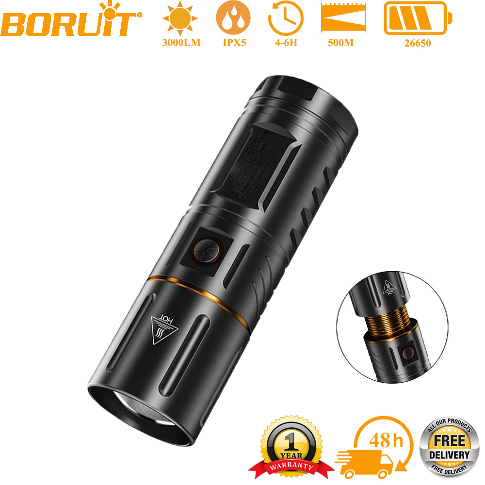BORUiT Ultra Bright 3000LM LED - đánh giá và giá Hunting Fishing Outdoor