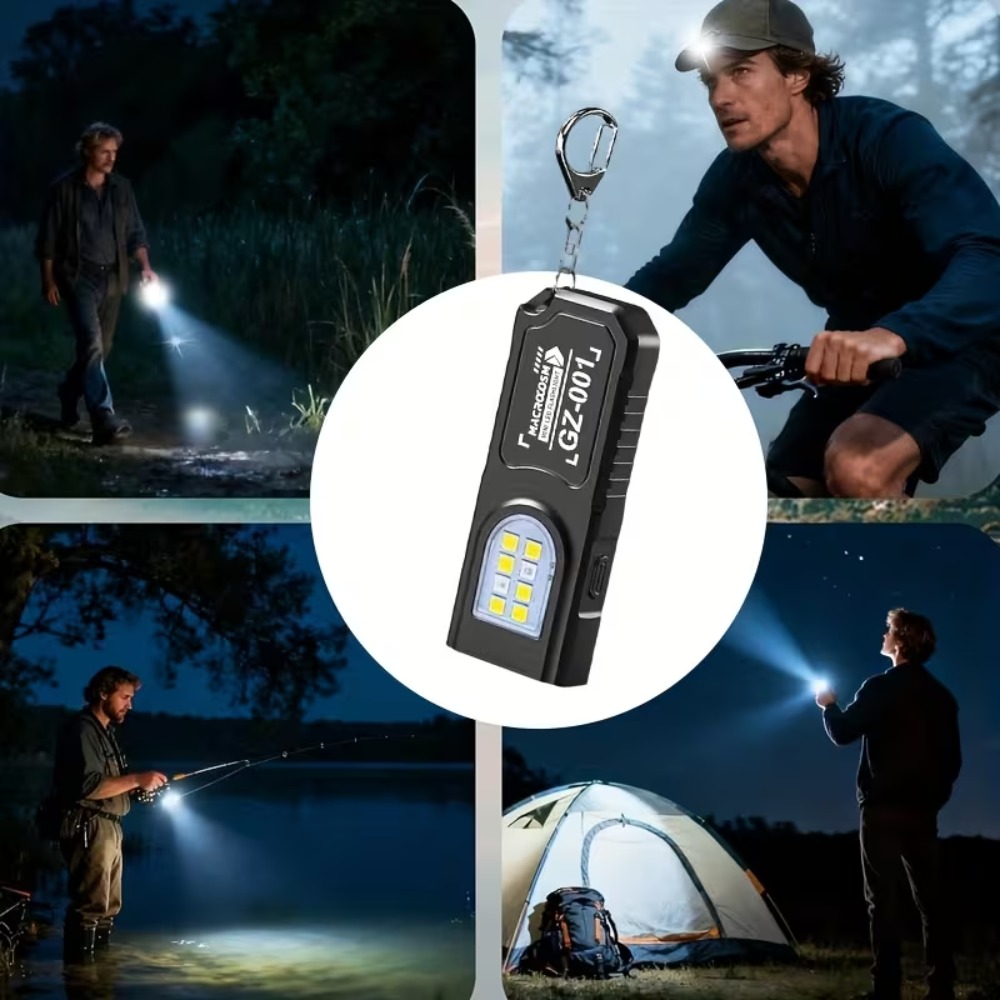 Mini COB LED Keychain Flashlig - đánh giá và giá Tactical Flashlight Rechargeable